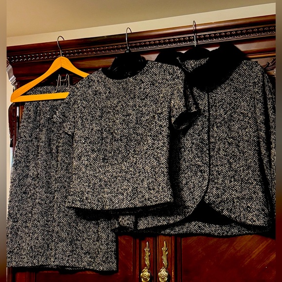Vintage Black and White 3pc Suit Set - Picture 1 of 5